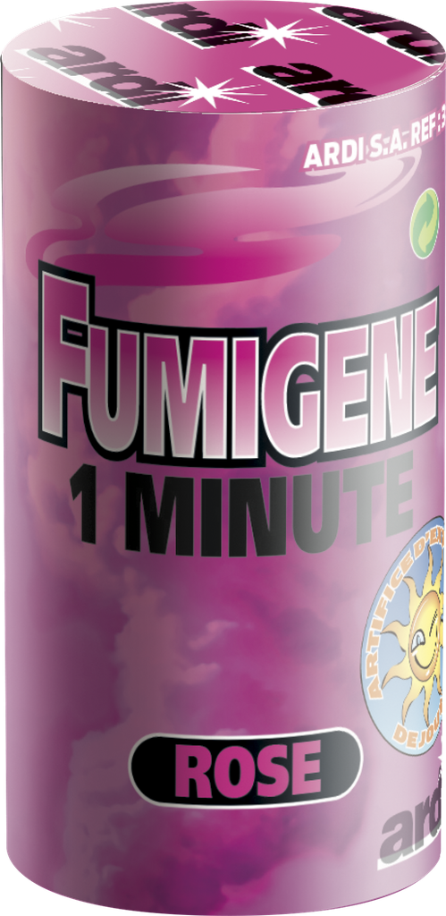 POT FUMIGENE 1 MN ROSE (pièce)