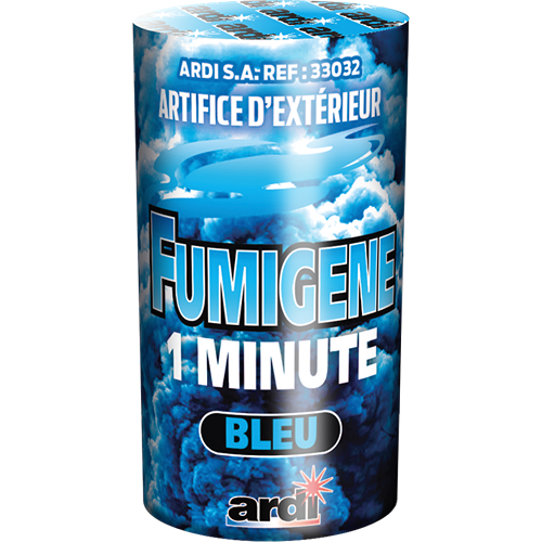 POT FUMIGÈNE 1 MN BLEU (pièce)