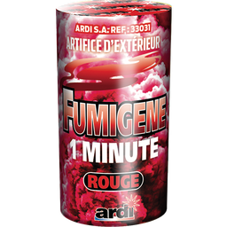 [SC33031] POT FUMIGÈNE 1 MN ROUGE (pièce)