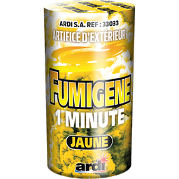 [SC33033] POT FUMIGÈNE 1 MN JAUNE (pièce)