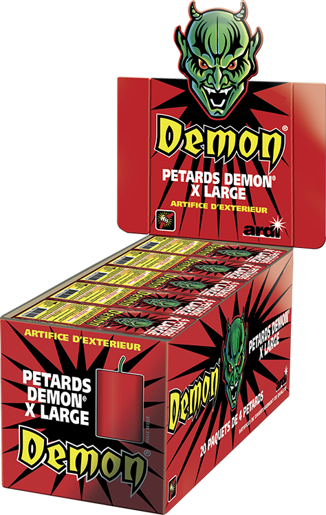 Sachet de 8 pétards Demon géant Ardi